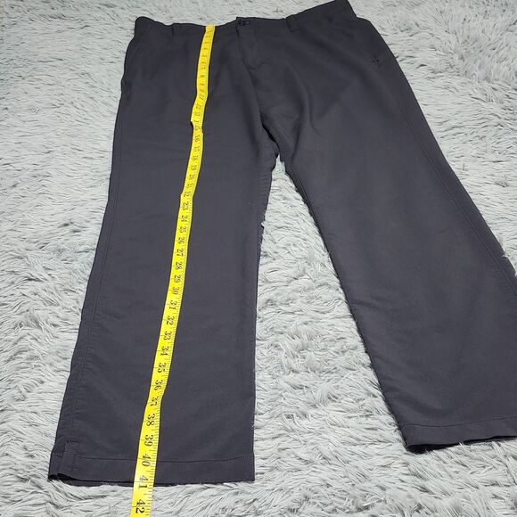 Under Armour Golf Pants Men 36x32 Black Solid Straight Leg Chino All Season Gear - Picture 9 of 12